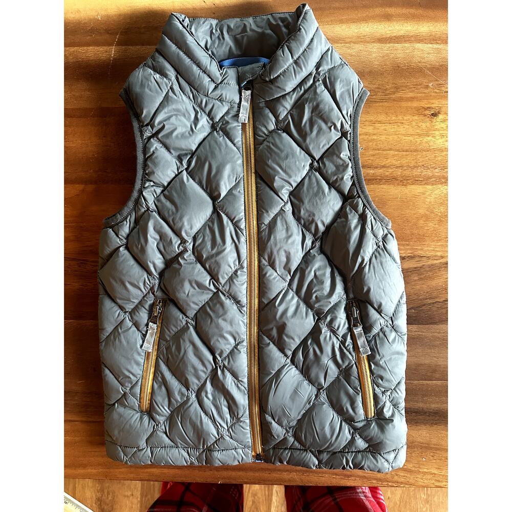 Hanna Anderson Kids Gray Puffer Vest Size 130 (Kids 8)